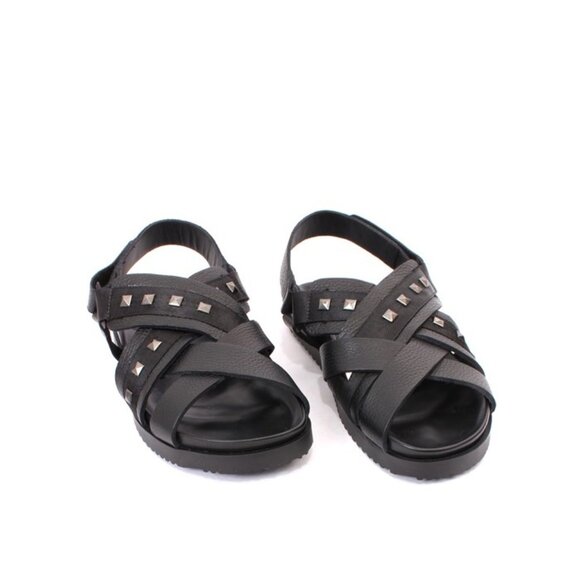 Mariano Paoletti 327 Black Leather Slides Men Comfort Sandals main image 7